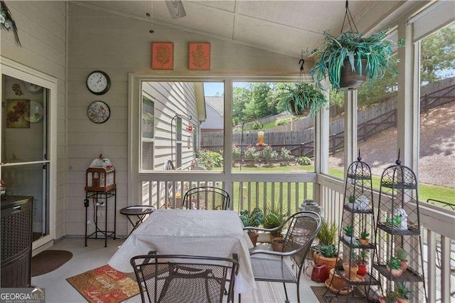 175 River Mill Ln, Dawsonville, GA 30534 - sunroom / solarium with lofted ceiling and outdoor dining area