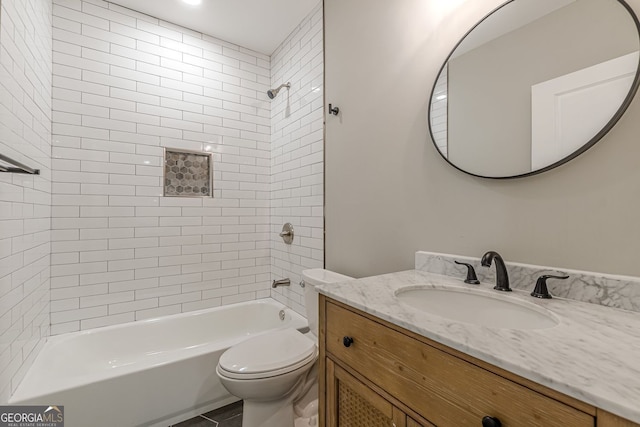 3275 Dodson Dr, East Point, GA 30344 - bathroom with toilet, bathing tub / shower combination, and vanity
