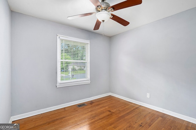 3650 Croft Pl NW, Atlanta, GA 30331 - spare room with baseboards, wood finished floors, and ceiling fan