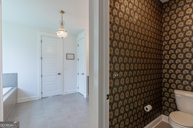 295 Graceton Farms Dr, Senoia, GA 30276 - full bath featuring toilet, tile patterned flooring, and baseboards