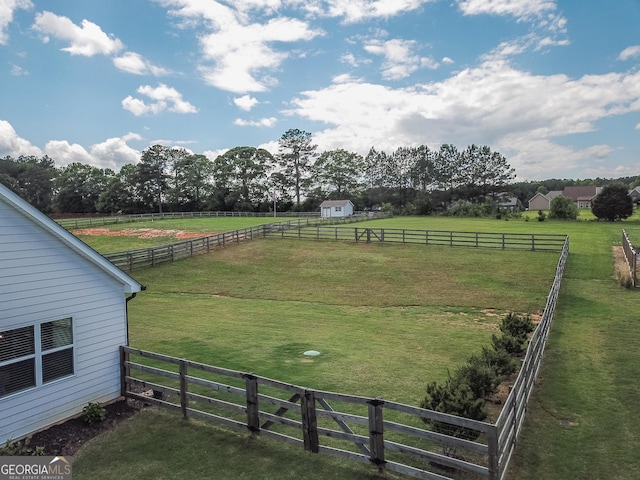 295 Graceton Farms Dr, Senoia, GA 30276 - view of yard with a view of rural / pastoral area and an outbuilding