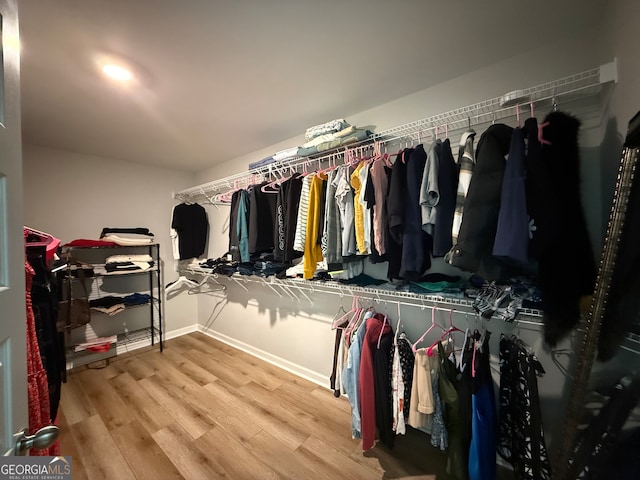 210 Fenwick Farm Dr, Lagrange, GA 30241 - spacious closet featuring wood finished floors