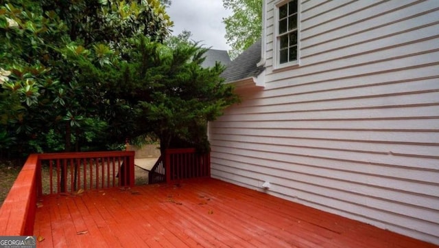 view of wooden terrace