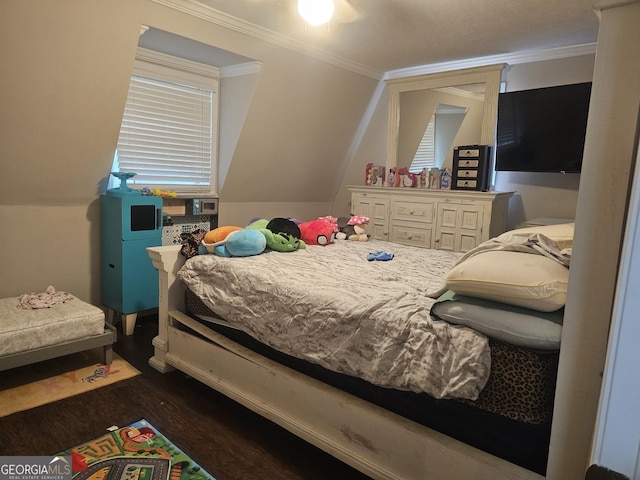 605 Smithville Church Rd, Warner Robins, GA 31088 - bedroom featuring dark wood finished floors and ornamental molding