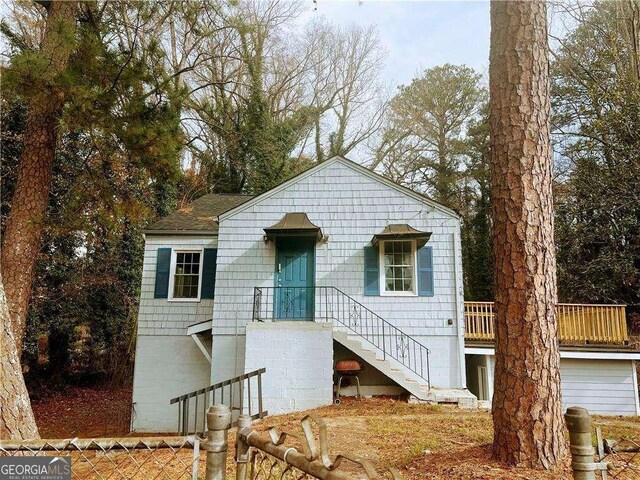 1639 Orlando St SW, Atlanta, GA 30311 - view of front of home with stairway and fence