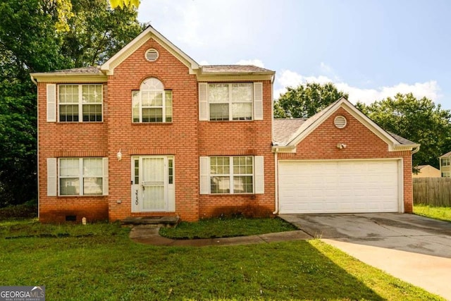 3730 Warriors Path, Decatur, GA 30034 - colonial inspired home featuring driveway, brick siding, and a garage