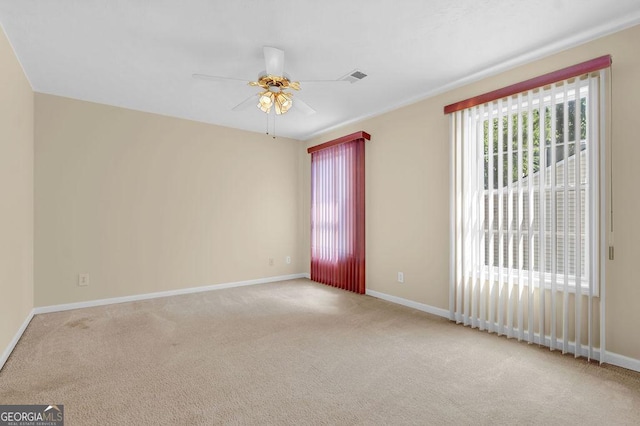 6359 Wedgeview Dr, Tucker, GA 30084 - empty room featuring carpet flooring, ceiling fan, and baseboards
