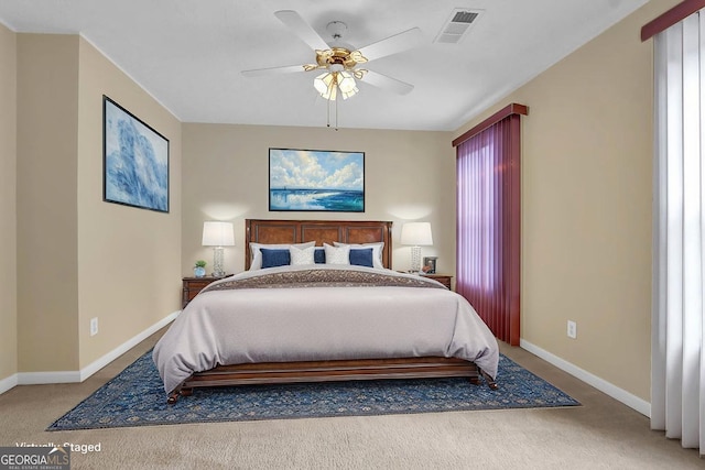 6359 Wedgeview Dr, Tucker, GA 30084 - bedroom featuring carpet flooring, baseboards, and ceiling fan