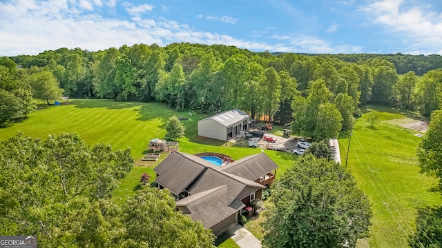 739 Rockford Creek Rd, Clarkesville, GA 30523 - view from above of property with a forest