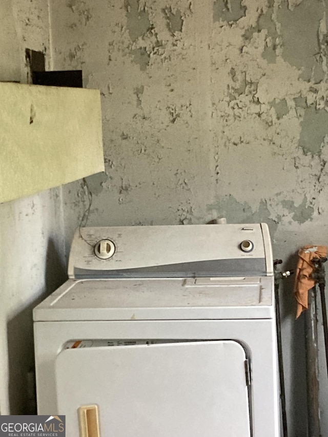 12196 Linton Rd S, Sparta, GA 31087 - washroom with washer / clothes dryer