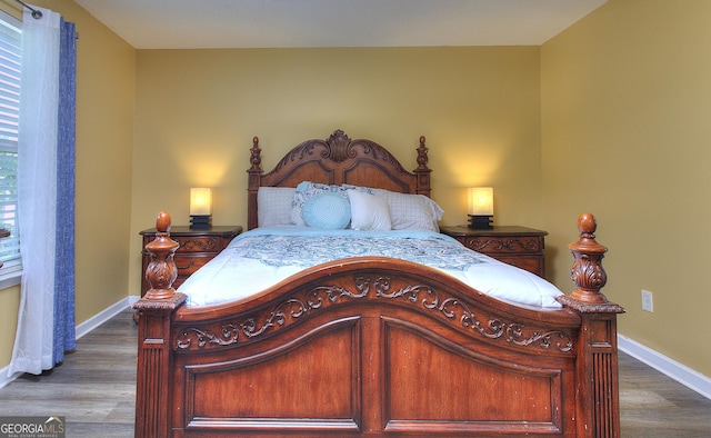 2326 Nicole Dr, Hampton, GA 30228 - bedroom with wood finished floors and baseboards
