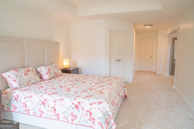 4448 Tacoma Trce, Suwanee, GA 30024 - bedroom with light colored carpet and a closet
