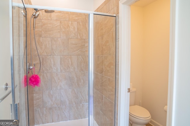 4448 Tacoma Trce, Suwanee, GA 30024 - full bathroom with a stall shower and toilet