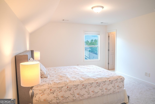 4448 Tacoma Trce, Suwanee, GA 30024 - bedroom with carpet flooring, lofted ceiling, and baseboards