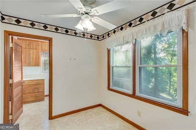 1471 Robinhood Trl, Gainesville, GA 30501 - unfurnished room featuring baseboards and ceiling fan