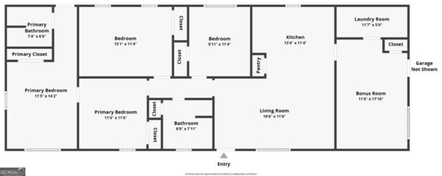 77 Frances St, Summerville, GA 30747 - floor plan / room layout