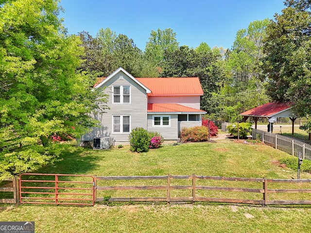 1096 Sutton Mill Rd, Clarkesville, GA 30523 - back of property with metal roof