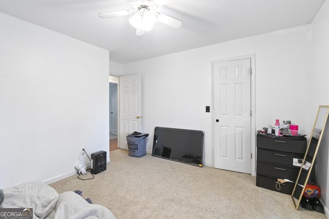 11 Vintage Ct SW, Cartersville, GA 30120 - carpeted bedroom with baseboards and a ceiling fan