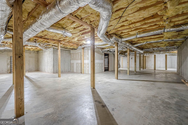 516 Main St, Hiram, GA 30141 - view of unfinished basement