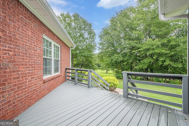 516 Main St, Hiram, GA 30141 - view of wooden deck