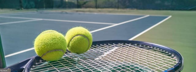 view of tennis court