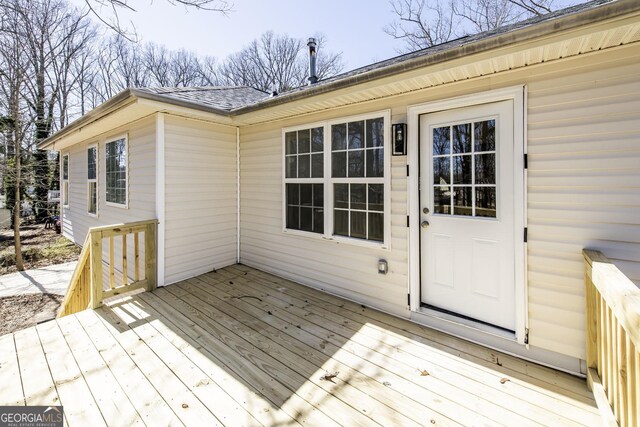 2192 Stenger Rd, Douglasville, GA 30135 - view of wooden deck