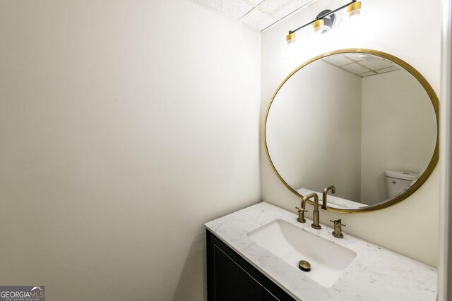 2192 Stenger Rd, Douglasville, GA 30135 - bathroom featuring vanity and a drop ceiling
