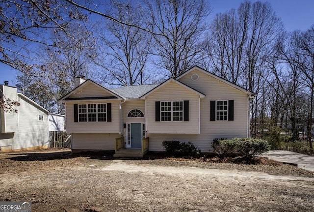 2192 Stenger Rd, Douglasville, GA 30135 - bi-level home with a chimney