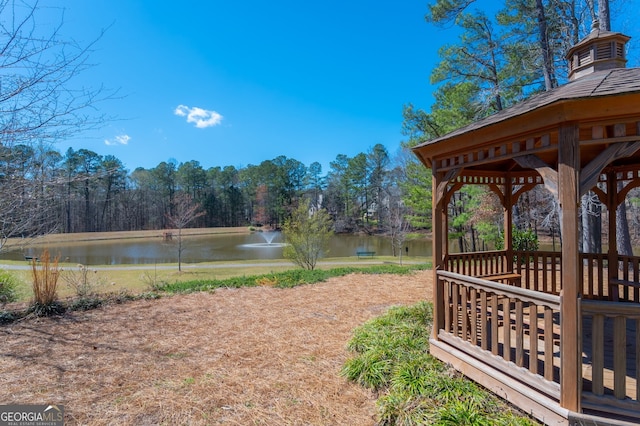 5034 Kingsbridge Pass, Powder Springs, GA 30127 - view of property's community featuring a water view and a gazebo