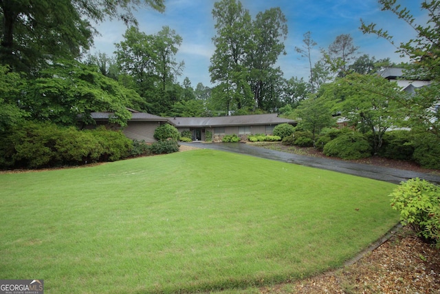 3353 Greenfield Dr, Marietta, GA 30068 - view of green lawn featuring driveway