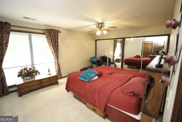 3353 Greenfield Dr, Marietta, GA 30068 - bedroom with carpet flooring and ceiling fan