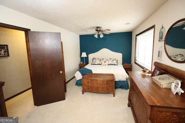 3353 Greenfield Dr, Marietta, GA 30068 - bedroom featuring light carpet and a ceiling fan