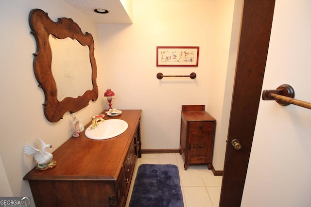 3353 Greenfield Dr, Marietta, GA 30068 - bathroom with tile patterned flooring, vanity, and baseboards