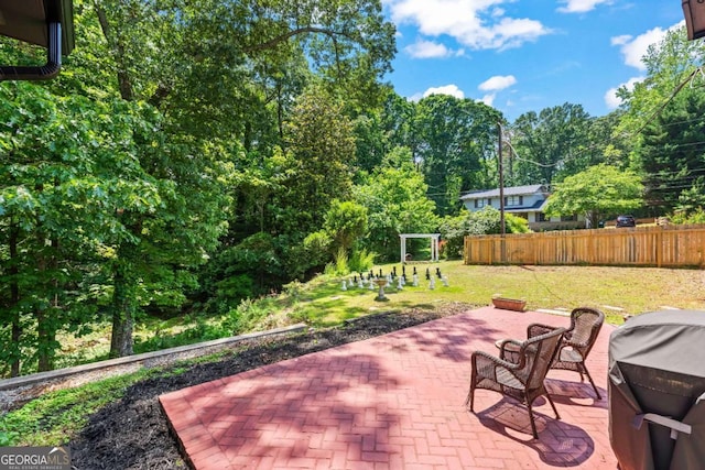3441 Sherrod Dr SW, Marietta, GA 30060 - view of patio / terrace with a grill