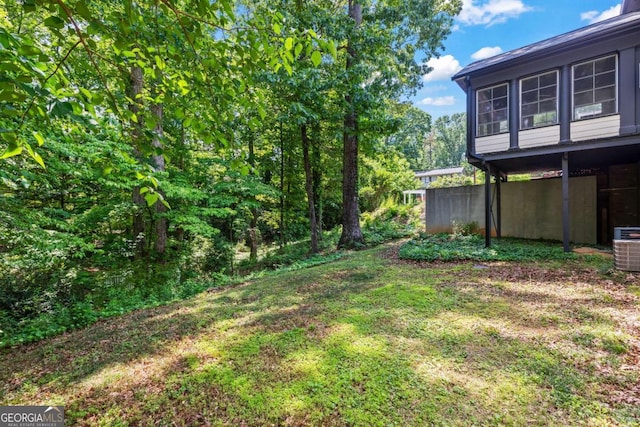 3441 Sherrod Dr SW, Marietta, GA 30060 - view of grassy yard featuring cooling unit