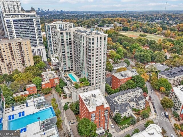 206 NE 11th St NE Unit Ph703, Atlanta, GA 30309 - view of urban area featuring a pool area