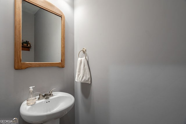 bathroom with a sink