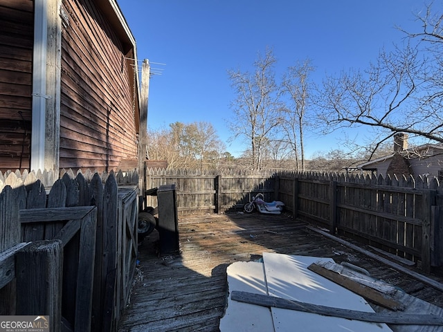 3709 Charlotte Dr, Rex, GA 30273 - deck with fence