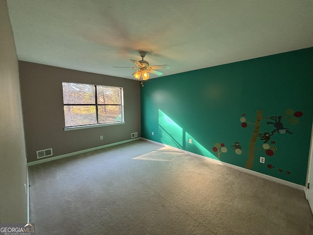 3709 Charlotte Dr, Rex, GA 30273 - unfurnished room with carpet, a ceiling fan, and baseboards