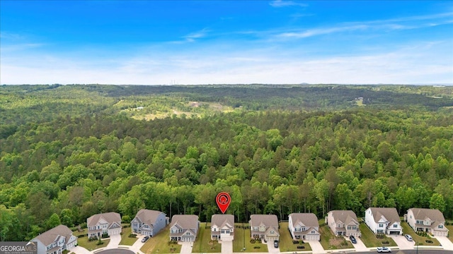 116 Daffodil Lndg, Dallas, GA 30132 - aerial perspective of suburban area featuring a forest