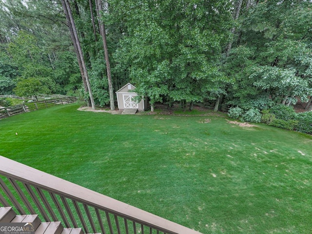 414 Candler Trl, Canton, GA 30115 - view of yard with a storage unit