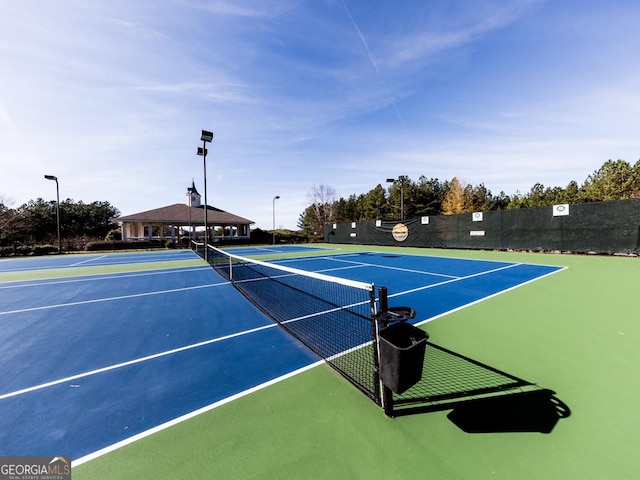 414 Candler Trl, Canton, GA 30115 - view of tennis court featuring community basketball court
