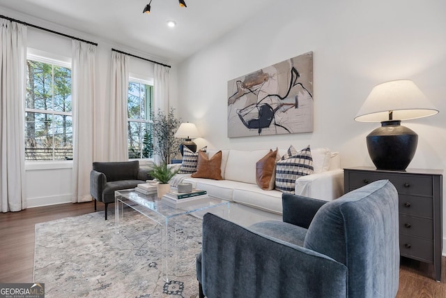 1429 Hazy Way Unit 309, Atlanta, GA 30315 - living room with wood finished floors and recessed lighting