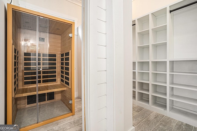 4276 Lindsey Way NE, Roswell, GA 30075 - relaxing sauna / steam room featuring wood finished floors