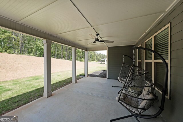 485 Discovery Lake Dr, Fayetteville, GA 30215 - view of patio / terrace with a ceiling fan