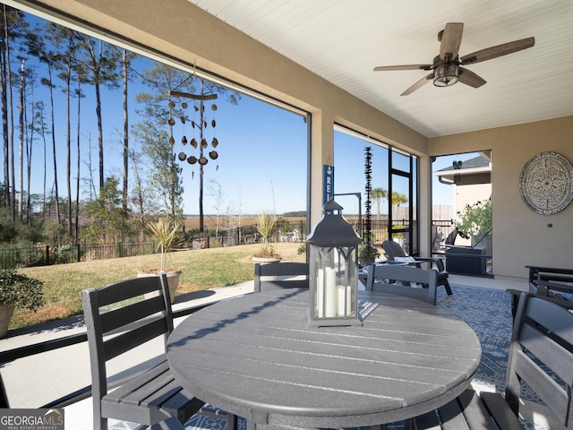 137 Ryan Nicholas Dr, Kingsland, GA 31548 - wooden deck featuring a patio and a ceiling fan