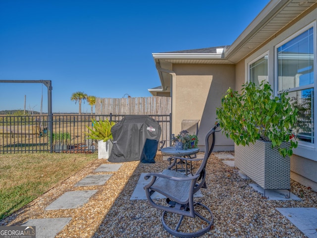 137 Ryan Nicholas Dr, Kingsland, GA 31548 - view of yard featuring fence and a patio area