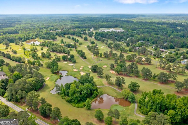 836 Palmetto Tyrone Rd, Sharpsburg, GA 30277 - aerial view of a nearby body of water, a golf course, and a heavily wooded area