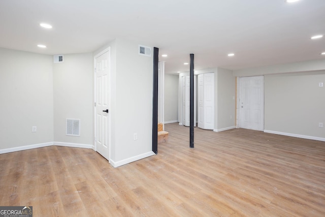 2131 Glendale Dr, Decatur, GA 30032 - finished basement featuring recessed lighting, baseboards, and light wood-type flooring