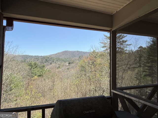 8578 Soapstone Creek Cir, Hiawassee, GA 30546 - mountain view with a heavily wooded area